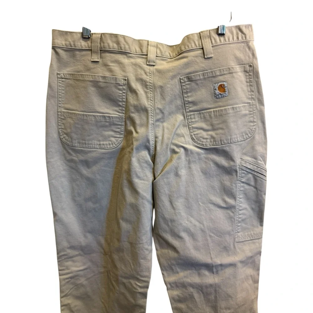 Carhartt Men’s Tan Relaxed Rugged Flex Utility Cotton Blend Work Pant sz 38x34